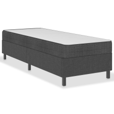 vidaXL szürke szövetkárpitozású rugós ágykeret 80 x 200 cm (287460) ágy és ágykellék