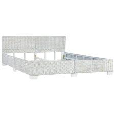 vidaXL szürke természetes rattan ágykeret 180 x 200 cm (283093) - Ágyak és ágykeretek ágy és ágykellék