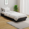vidaXL szürke tömör fa ágykeret 75 x 190 cm (2FT6 Small Single)