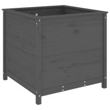 vidaXL szürke tömör fenyő kerti növénytartó 82,5x82,5x78 cm (825305) kerti tárolás