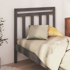 vidaXL szürke tömör fenyőfa ágy fejtámla 106 x 4 x 100 cm ágy és ágykellék