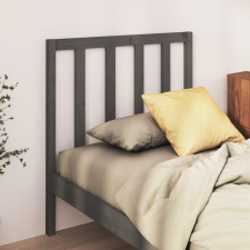 vidaXL Szürke tömör fenyőfa ágy fejtámla 95 x 4 x 100 cm ágy és ágykellék