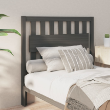 vidaXL szürke tömör fenyőfa ágyfejtámla 105,5x4x100 cm ágy és ágykellék