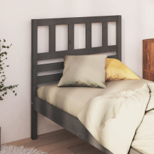 vidaXL szürke tömör fenyőfa ágyfejtámla 106 x 4 x 100 cm ágy és ágykellék