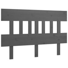 vidaXL szürke tömör fenyőfa ágyfejtámla 123,5x3x81 cm (819112) ágy és ágykellék