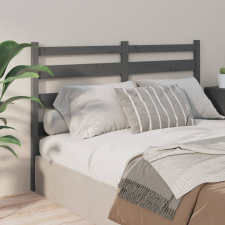vidaXL szürke tömör fenyőfa ágyfejtámla 126 x 4 x 100 cm ágy és ágykellék