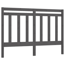 vidaXL szürke tömör fenyőfa ágyfejtámla 146 x 4 x 100 cm (817792) ágy és ágykellék