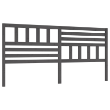 vidaXL szürke tömör fenyőfa ágyfejtámla 206 x 4 x 100 cm (814166) ágy és ágykellék