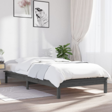 vidaXL szürke tömör fenyőfa ágykeret 100 x 200 cm ágy és ágykellék