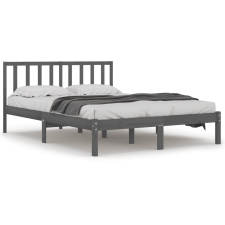 vidaXL szürke tömör fenyőfa ágykeret 200 x 200 cm (3105093) ágy és ágykellék