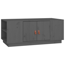 vidaXL szürke tömör fenyőfa dohányzóasztal 100 x 50 x 41 cm (818257) bútor