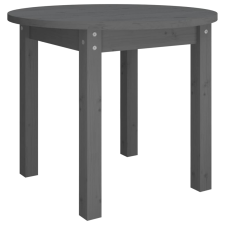 vidaXL szürke tömör fenyőfa dohányzóasztal Ø 55 x 45 cm (822329) bútor