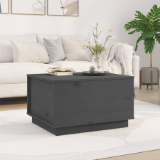 vidaXL szürke tömör fenyőfa dohányzóasztal 60x50x35 cm bútor