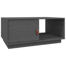 vidaXL szürke tömör fenyőfa dohányzóasztal 80x50x35,5 cm (818262) bútor