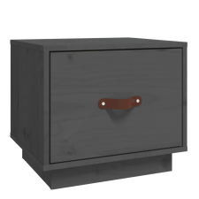 vidaXL szürke tömör fenyőfa éjjeliszekrény 40 x 34 x 35 cm (818289) bútor