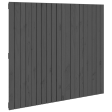 vidaXL szürke tömör fenyőfa fali fejtámla 127,5x3x110 cm (824940) ágy és ágykellék