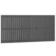 vidaXL szürke tömör fenyőfa fali fejtámla 185x3x90 cm (824915) ágy és ágykellék