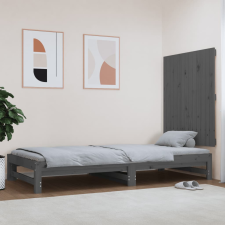 vidaXL szürke tömör fenyőfa fali fejtámla 82,5x3x90 cm ágy és ágykellék