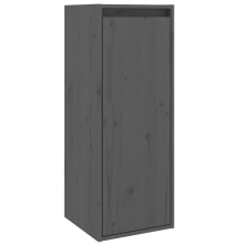 vidaXL szürke tömör fenyőfa faliszekrény 30 x 30 x 80 cm (813499) bútor