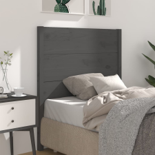 vidaXL szürke tömör fenyőfa fejtámla 81 x 4 x 100 cm ágy és ágykellék