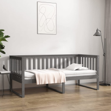 vidaXL szürke tömör fenyőfa kanapéágy 90 x 190 cm ágy és ágykellék