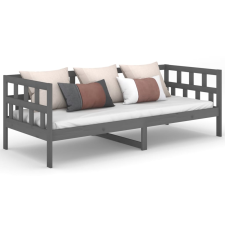 vidaXL szürke tömör fenyőfa kanapéágy 90 x 190 cm (820219) ágy és ágykellék