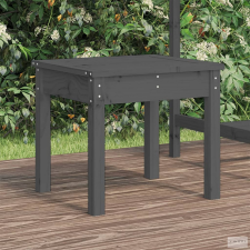 vidaXL Szürke tömör fenyőfa kerti pad 50x44x45 cm kerti bútor