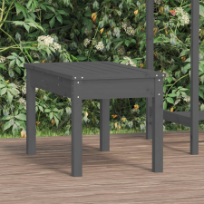 vidaXL Szürke tömör fenyőfa kerti pad 80x44x45 cm kerti bútor