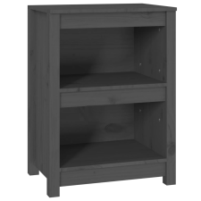 vidaXL szürke tömör fenyőfa könyvszekrény 50x35x68 cm (821701) bútor