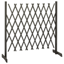 vidaXL szürke tömör fenyőfa rácsos kerti kerítés 180 x 100 cm (314829) kerti bútor
