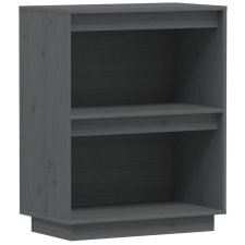 vidaXL szürke tömör fenyőfa tálalószekrény 60 x 34 x 75 cm (813821) bútor
