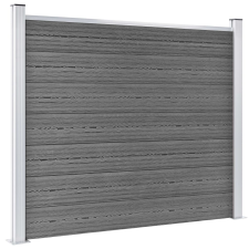 vidaXL szürke WPC kerítéspanel 180 x 146 cm (148982) építőanyag