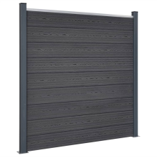 vidaXL szürke WPC kerítéspanelszett 526 x 186 cm (3211829) építőanyag