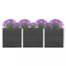 vidaXL szürke WPC kerti magaságyás 300x100x91 cm kerti dekoráció