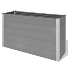 vidaXL szürke WPC kerti virágtartó 150 x 50 91 cm kerti dekoráció