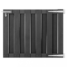 vidaXL Szürke WPC kertkapu 100 x 80 cm kerti bútor