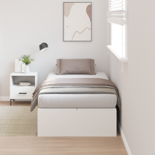 vidaXL Tároló Ágykeret Fehér 100x200 cm ágy és ágykellék
