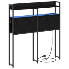 vidaXL Tároló fejtámla Fekete tölgy 100 cm Faanyag (859680) ágy és ágykellék