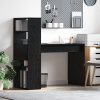 vidaXL Tárolós Fekete tölgy 113x54x120 cm Szerelt fa