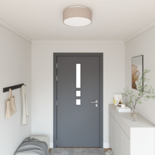 vidaXL Taupe Fém Ø38 x 13.5 cm Flush Mount Mennyezeti Lámpa Kerek világítás