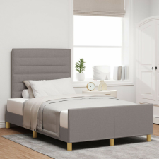 vidaXL Taupe szövet ágykeret 120x200 cm ágy és ágykellék
