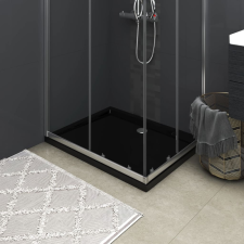 vidaXL téglalap alakú fekete ABS zuhanytálca 70 x 90 cm kád, zuhanykabin
