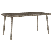 vidaXL téglalap szürke polyrattan kerti dohányzóasztal 80x40x37cm kerti bútor