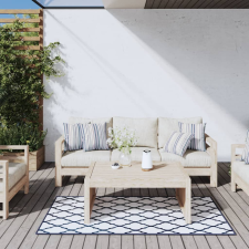 vidaXL Tengerészkék és fehér megfordítható kültéri szőnyeg 80 x 150 cm lakástextília