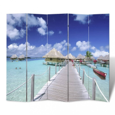 vidaXL Tengerpart mintás paraván 200 x 170 cm bútor