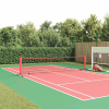 vidaXL Tenisz háló Fekete és piros 396 x 92 x 87 cm Poliészter