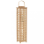 vidaXL Természetes színű bambusz függő gyertyatartó lámpás