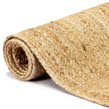 vidaXL természetes színű kézzel font jutaszőnyeg 80 x 160 cm (133728) lakástextília