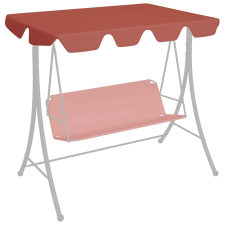 vidaXL terrakotta csere ponyva kerti hintaágyhoz 188/168 x 110/145 cm kerti bútor