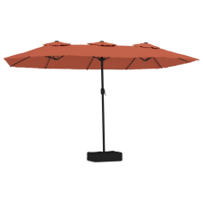 vidaXL terrakotta dupla tetős napernyő 449 x 245 cm (362950) kerti bútor